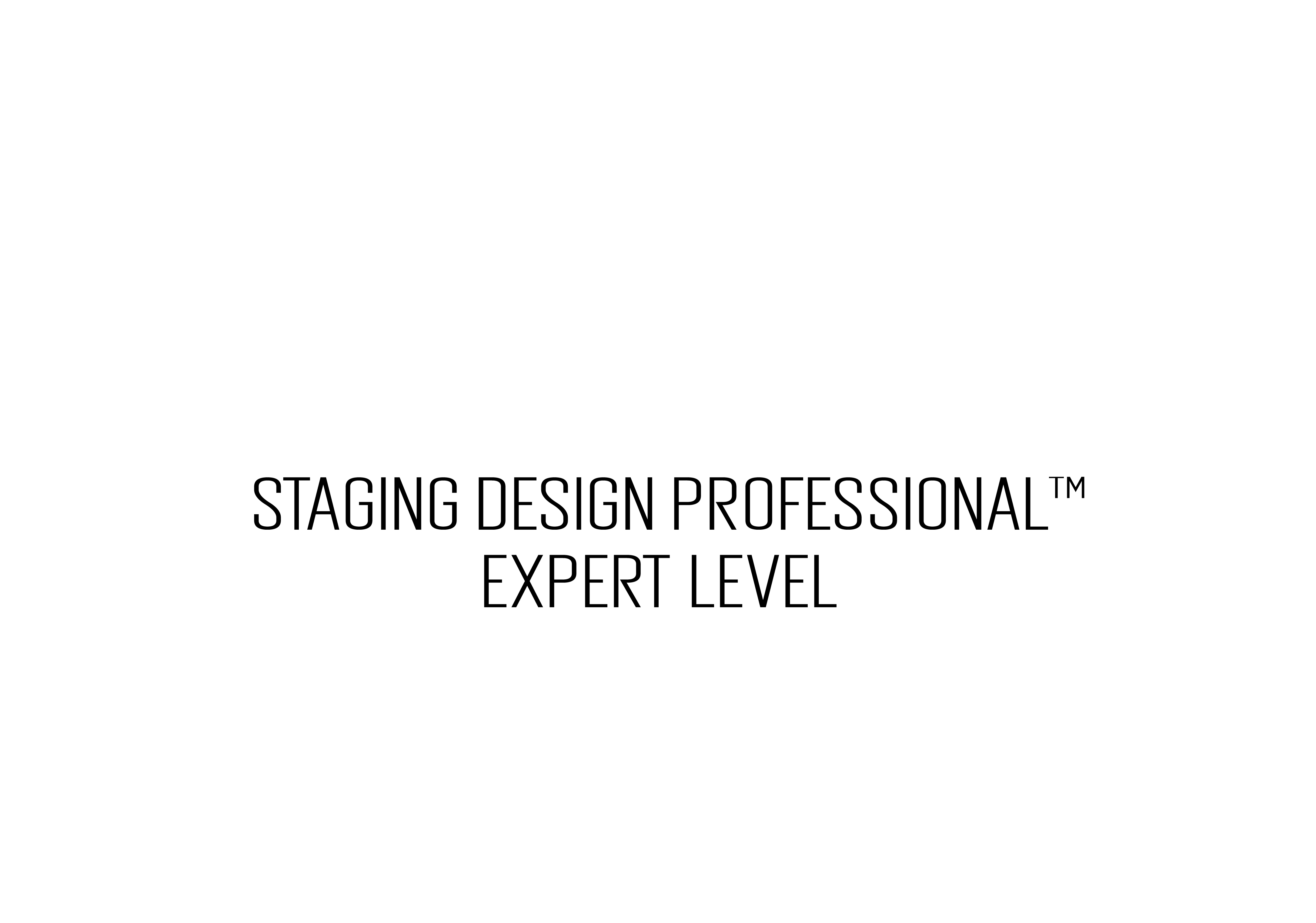 Staging Design Professional Expert level Accreditation
